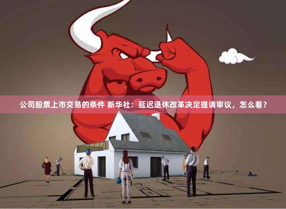 公司股票上市交易的条件 新华社：延迟退休改革决定提请审议，怎么看？