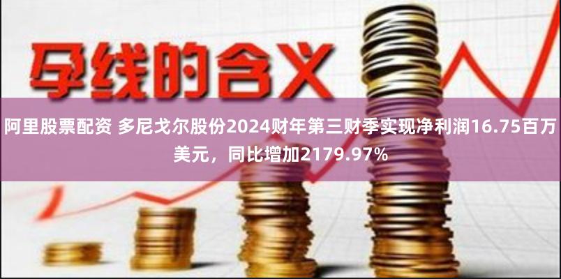 阿里股票配资 多尼戈尔股份2024财年第三财季实现净利润16.75百万美元，同比增加2179.97%